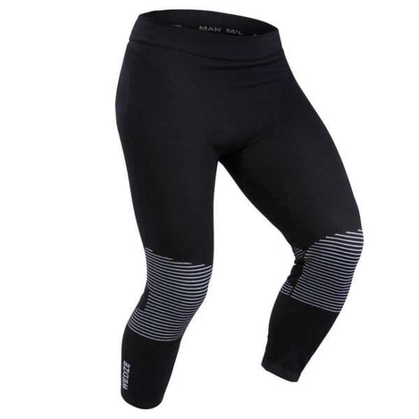 Men's Ski Base Layer Wool Top - Black