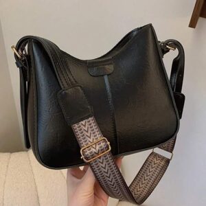 Classy Leather Sling Bag black